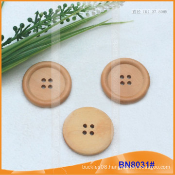 Natural Wooden Buttons for Garment BN8031